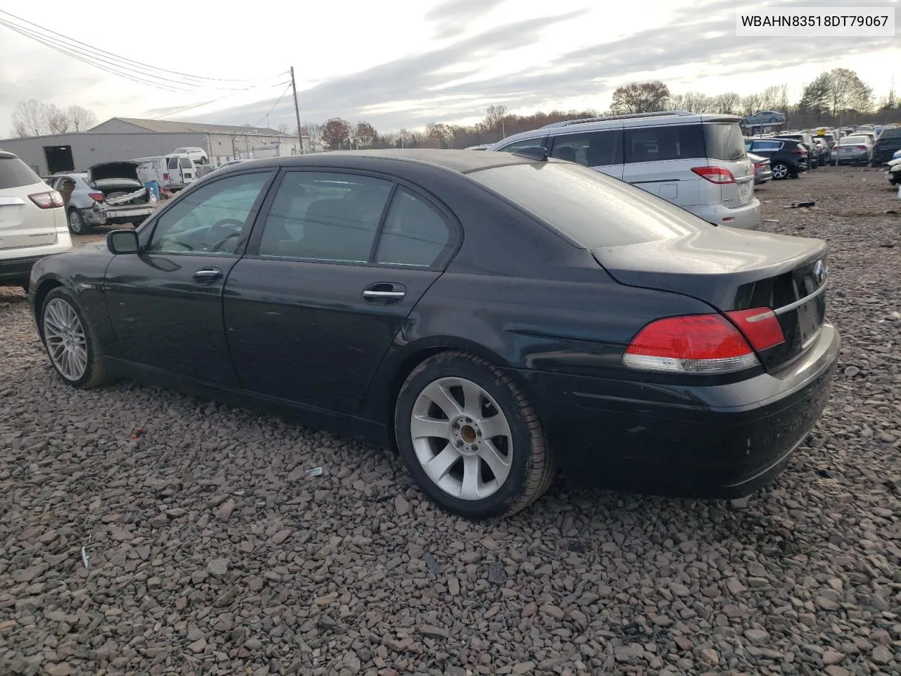 2008 BMW 750 Li VIN: WBAHN83518DT79067 Lot: 79141404