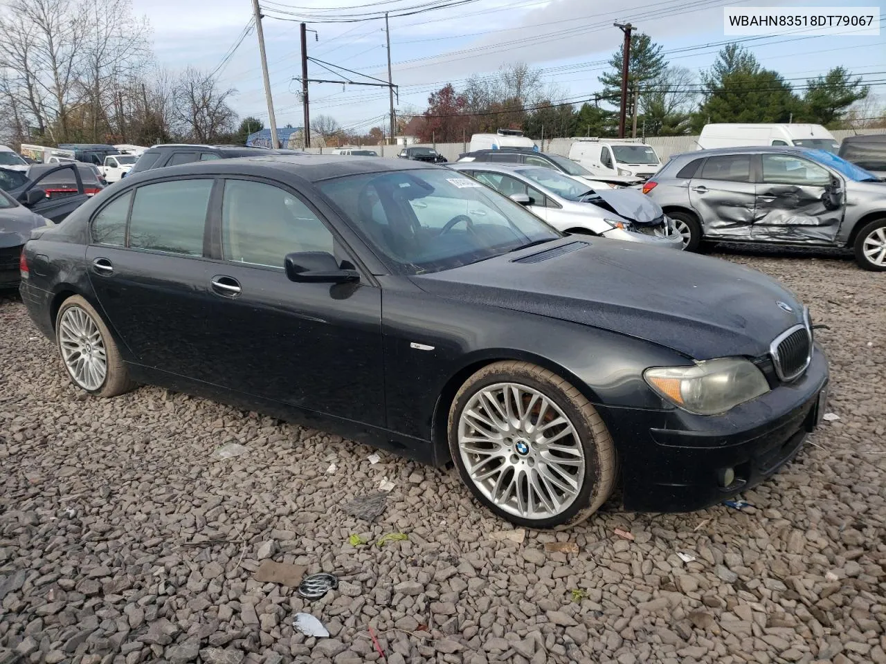 2008 BMW 750 Li VIN: WBAHN83518DT79067 Lot: 79141404