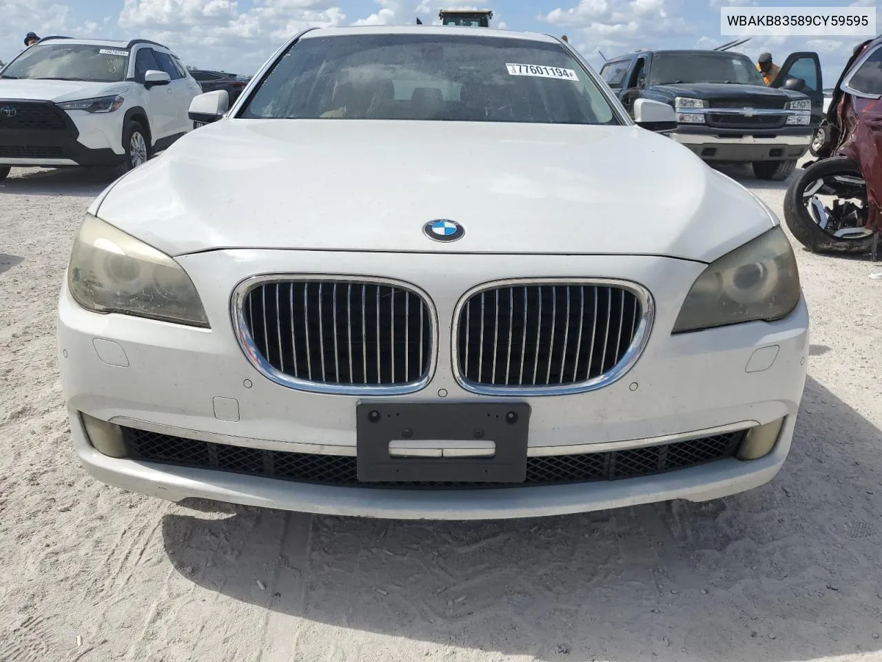 2009 BMW 750 Li VIN: WBAKB83589CY59595 Lot: 77601194