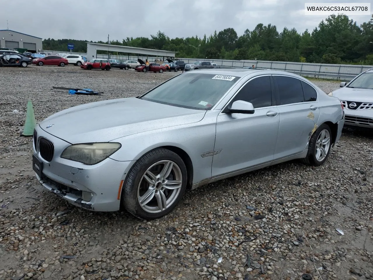 2010 BMW 750 I xDrive VIN: WBAKC6C53ACL67708 Lot: 64478834