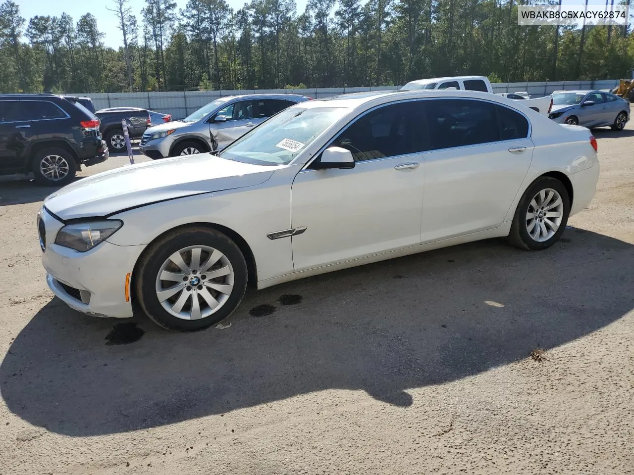 2010 BMW 750 Li VIN: WBAKB8C5XACY62874 Lot: 75656054