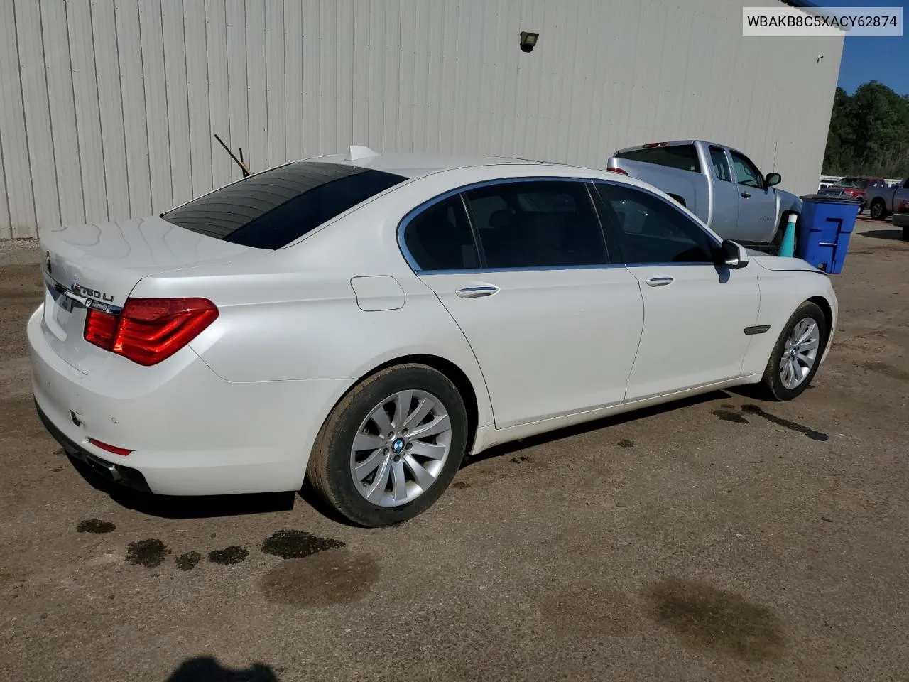 2010 BMW 750 Li VIN: WBAKB8C5XACY62874 Lot: 75656054