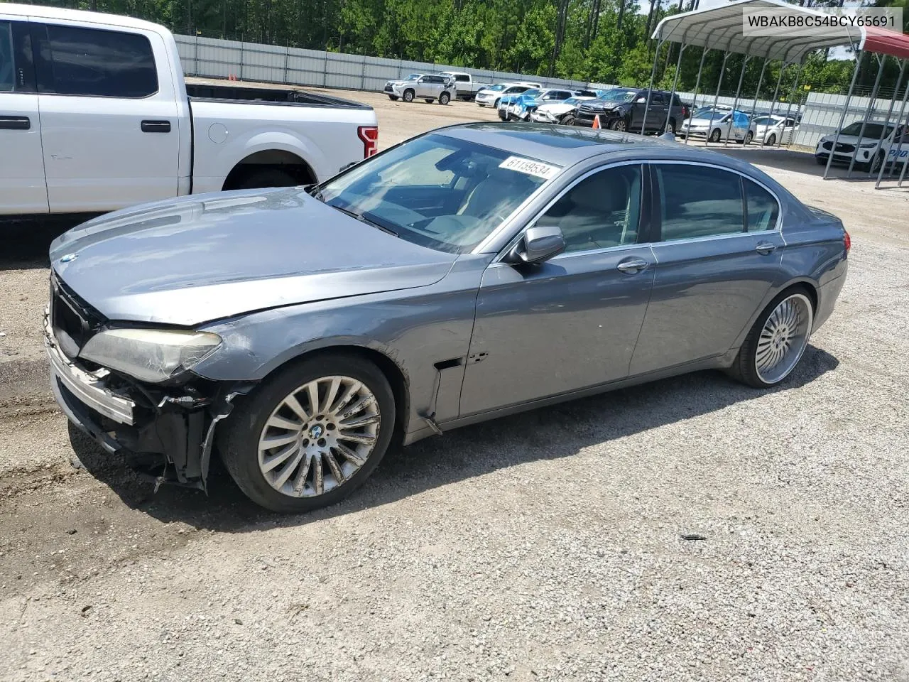 2011 BMW 750 Li VIN: WBAKB8C54BCY65691 Lot: 61159534