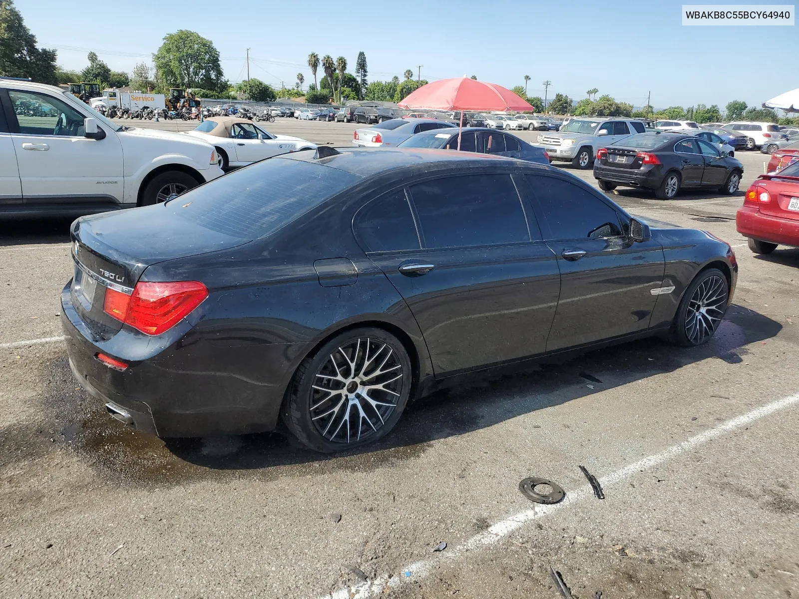 2011 BMW 750 Li VIN: WBAKB8C55BCY64940 Lot: 65255414