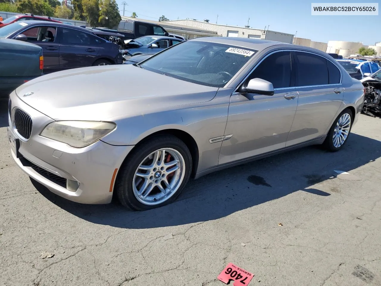 2011 BMW 750 Li VIN: WBAKB8C52BCY65026 Lot: 69243564