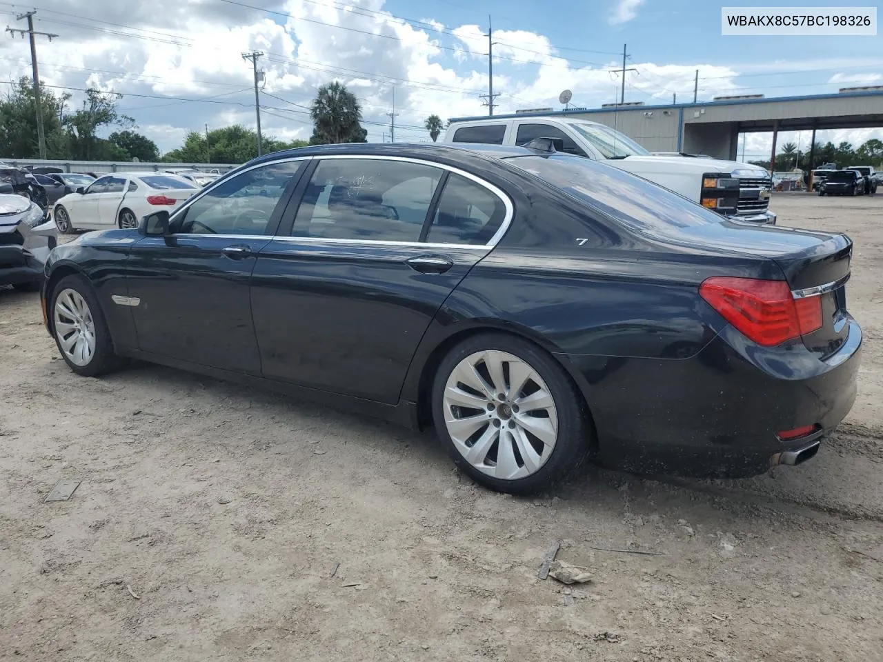 2011 BMW 750 Li VIN: WBAKX8C57BC198326 Lot: 69985174