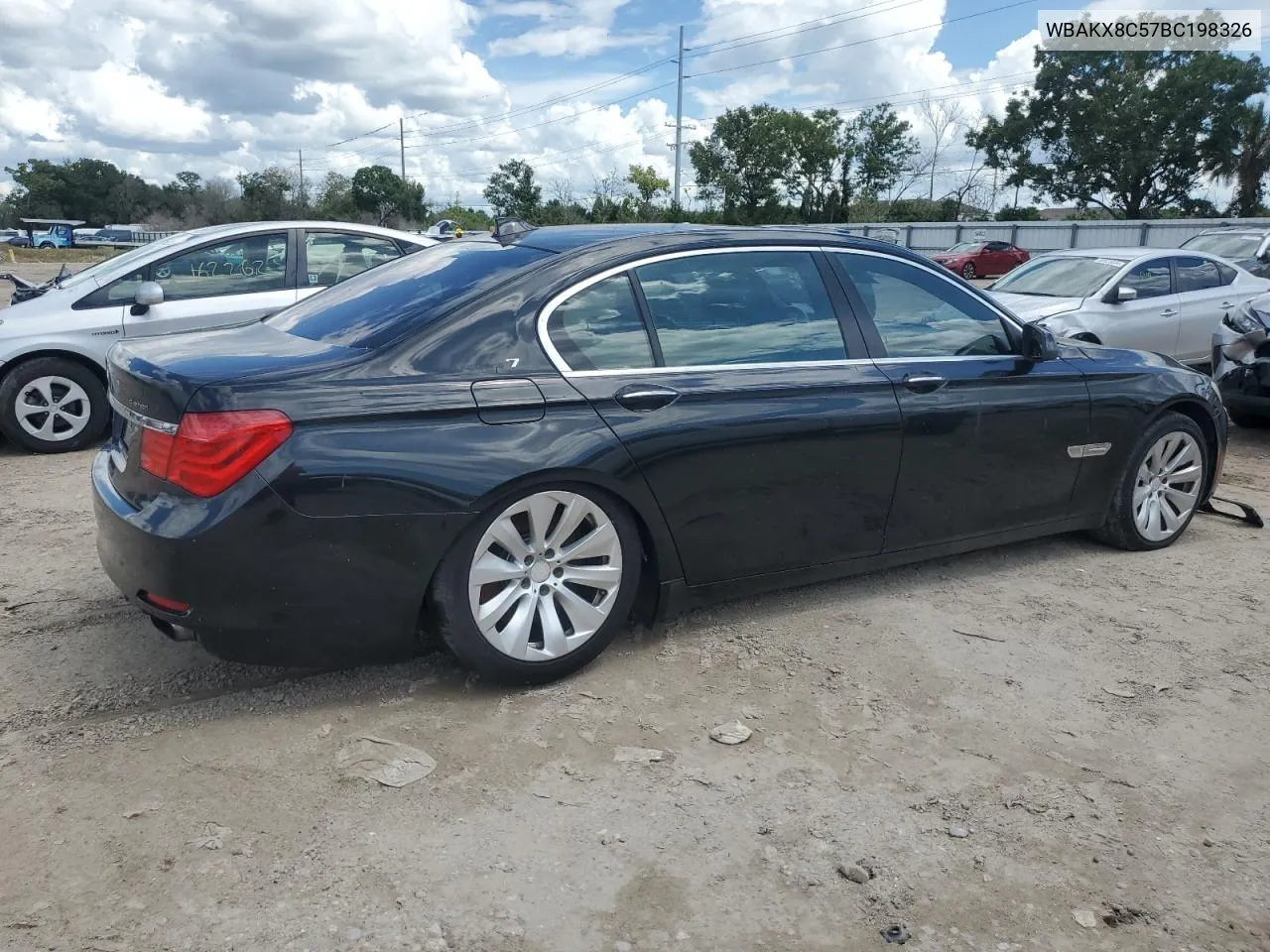 2011 BMW 750 Li VIN: WBAKX8C57BC198326 Lot: 69985174