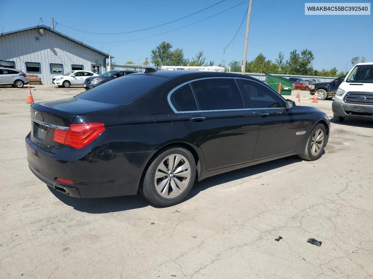 2011 BMW 740 Li VIN: WBAKB4C55BC392540 Lot: 70272024