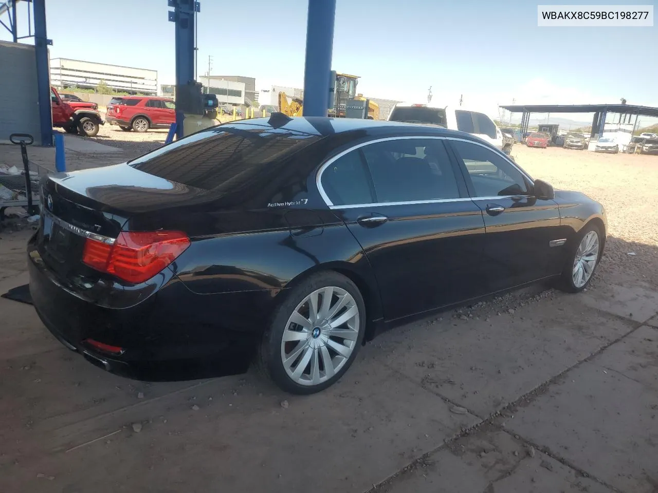 2011 BMW 750 Li VIN: WBAKX8C59BC198277 Lot: 70436434