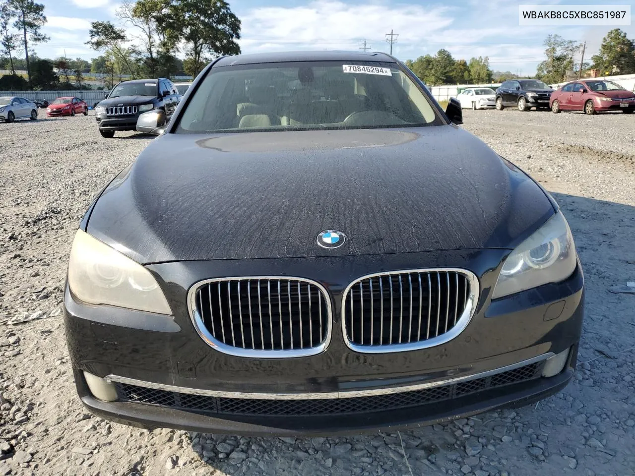 2011 BMW 750 Li VIN: WBAKB8C5XBC851987 Lot: 70846294