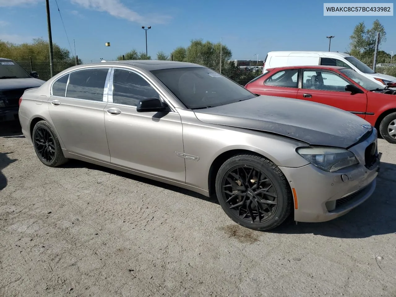 2011 BMW 750 Lxi VIN: WBAKC8C57BC433982 Lot: 71537914