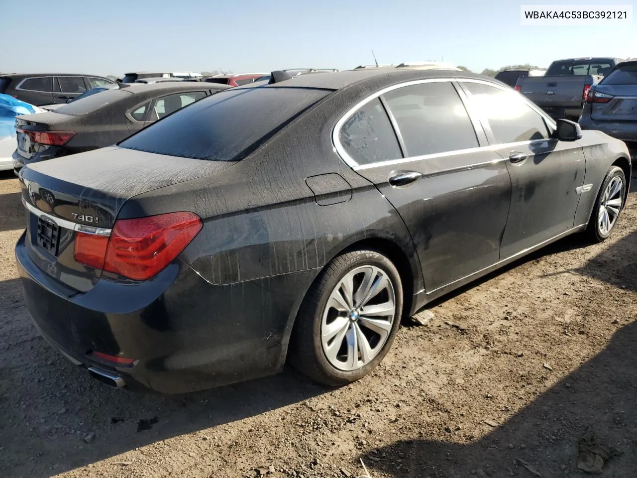 2011 BMW 740 I VIN: WBAKA4C53BC392121 Lot: 74597094