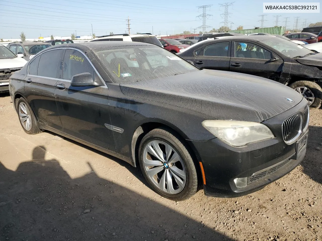 2011 BMW 740 I VIN: WBAKA4C53BC392121 Lot: 74597094