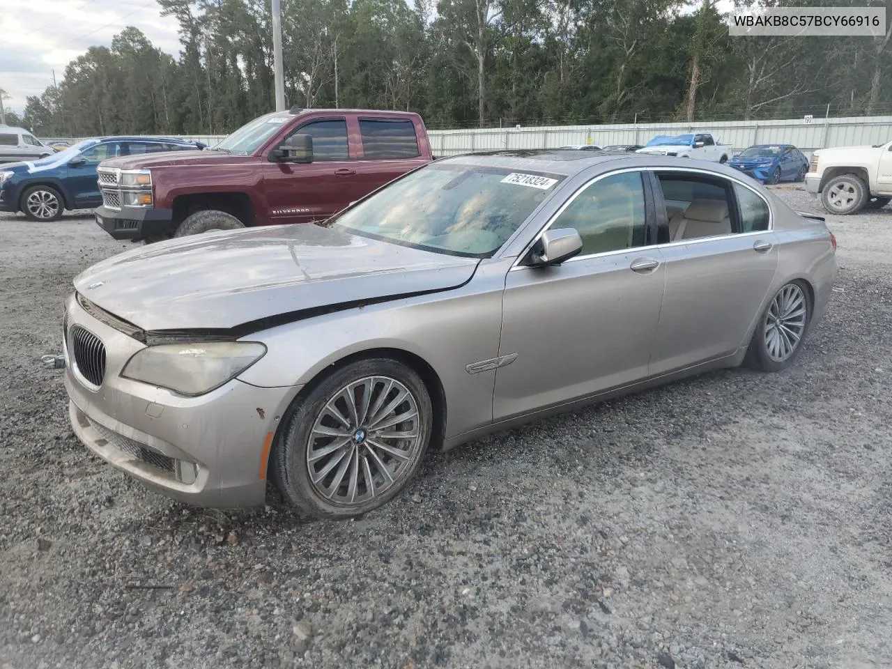 2011 BMW 750 Li VIN: WBAKB8C57BCY66916 Lot: 75218324