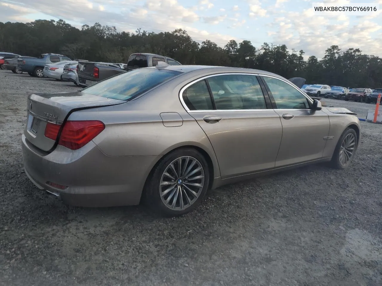 2011 BMW 750 Li VIN: WBAKB8C57BCY66916 Lot: 75218324