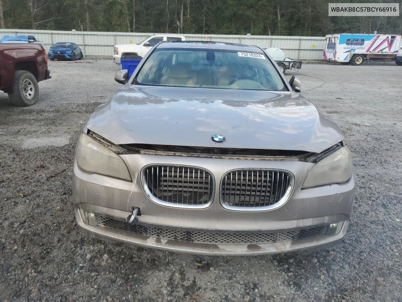 2011 BMW 750 Li VIN: WBAKB8C57BCY66916 Lot: 75218324