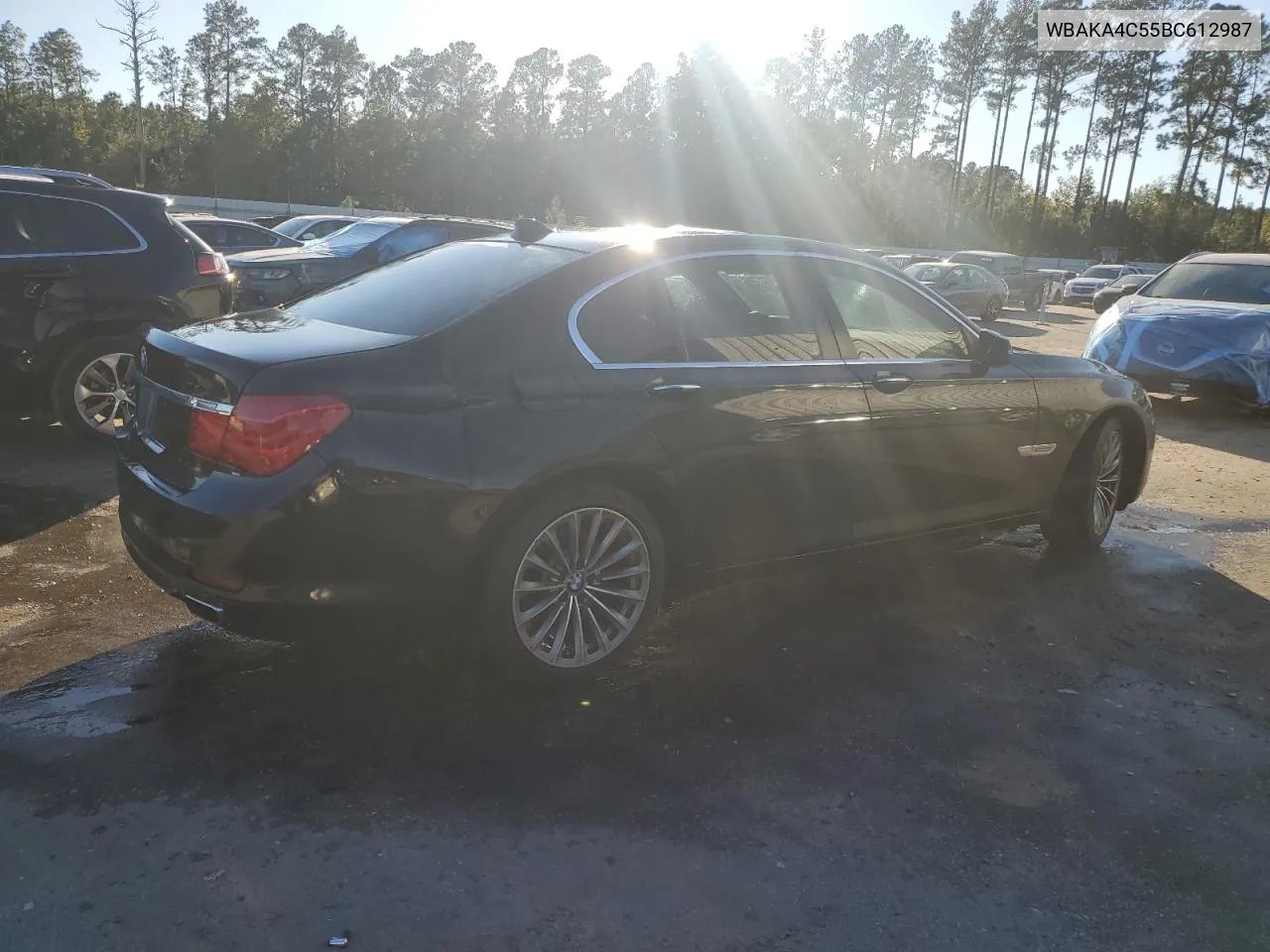 2011 BMW 740 I VIN: WBAKA4C55BC612987 Lot: 76607654