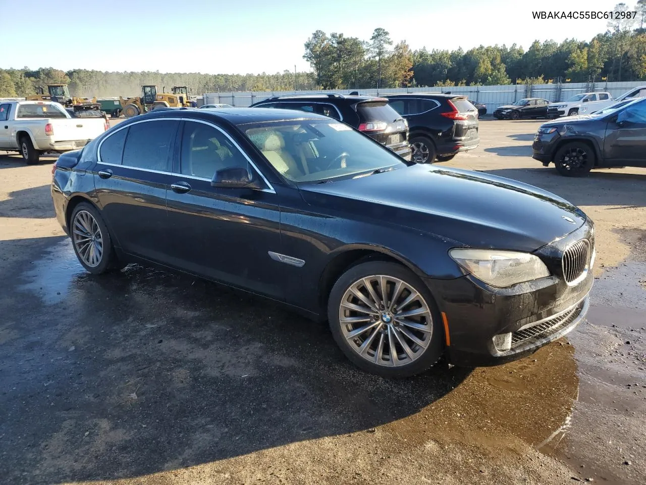 2011 BMW 740 I VIN: WBAKA4C55BC612987 Lot: 76607654