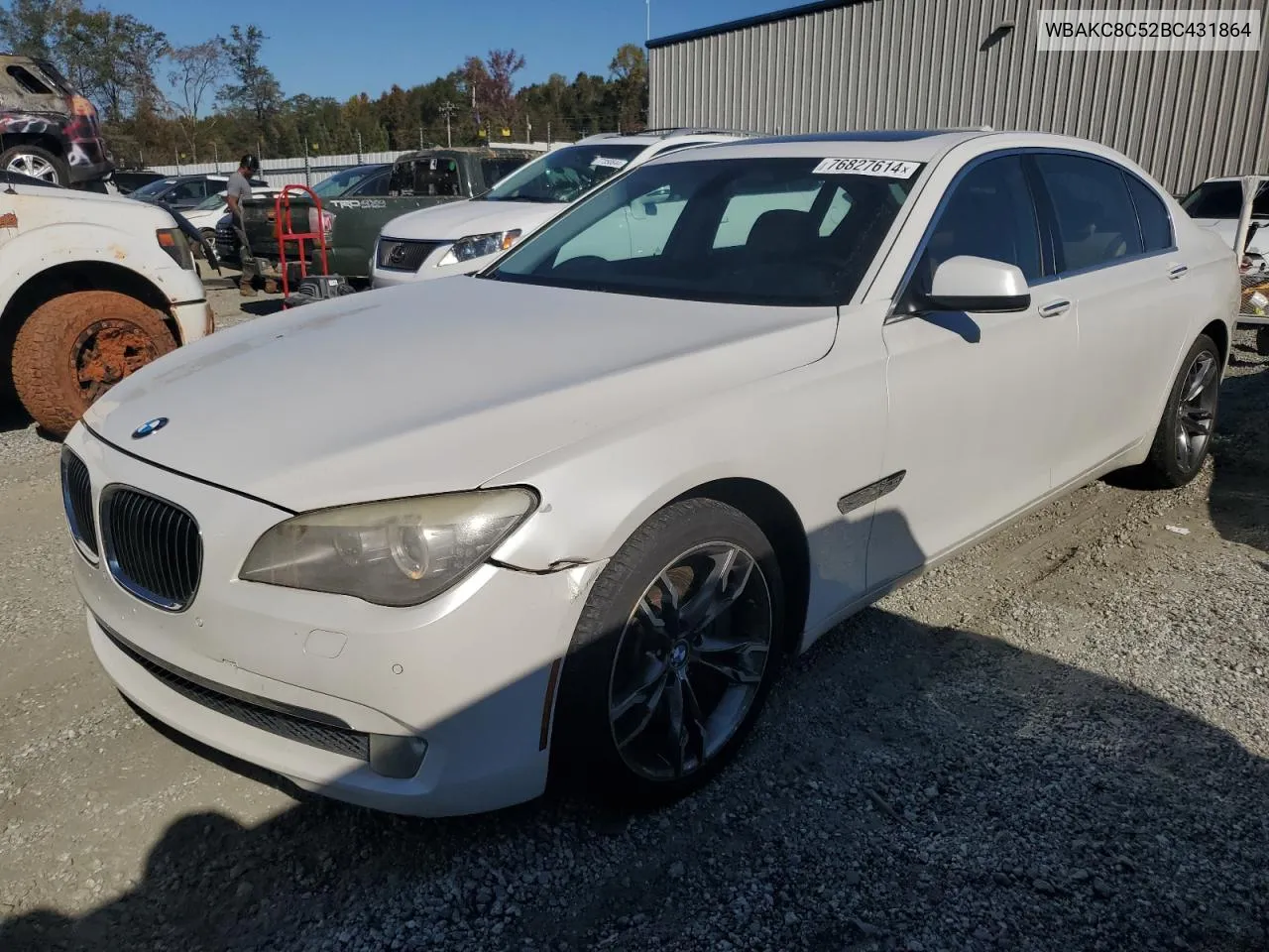 2011 BMW 750 Lxi VIN: WBAKC8C52BC431864 Lot: 76827614