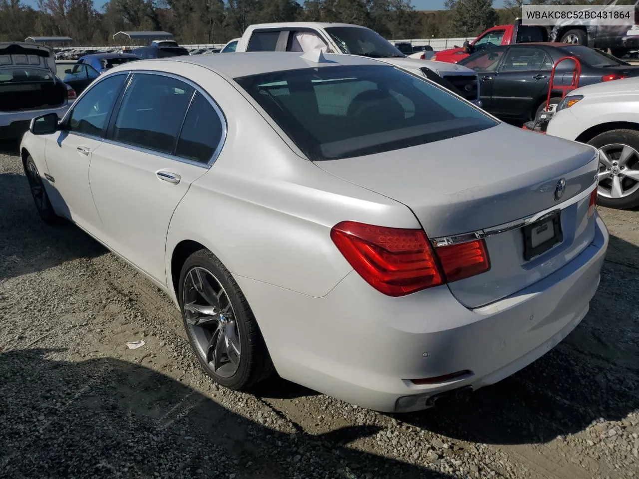 2011 BMW 750 Lxi VIN: WBAKC8C52BC431864 Lot: 76827614