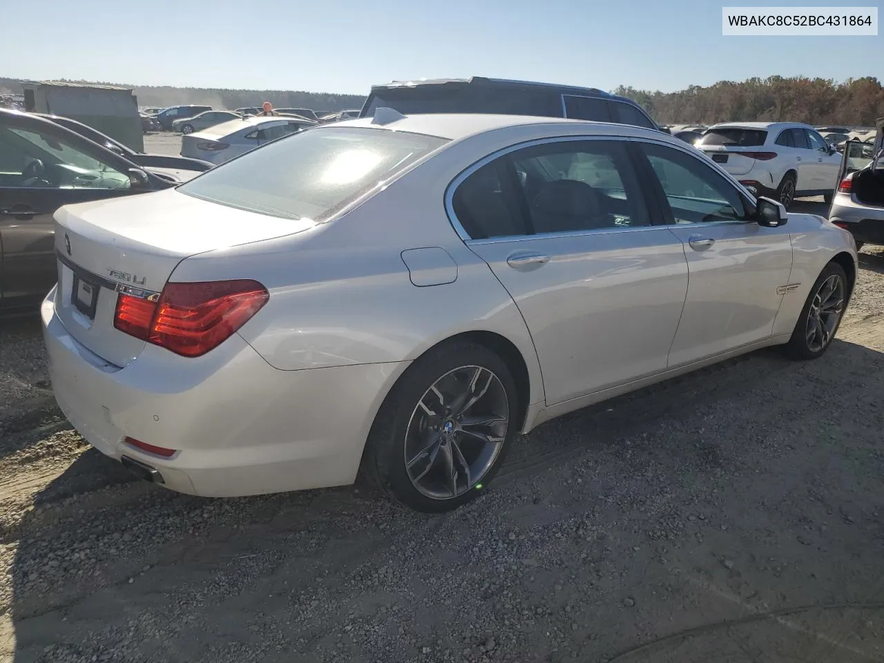 2011 BMW 750 Lxi VIN: WBAKC8C52BC431864 Lot: 76827614