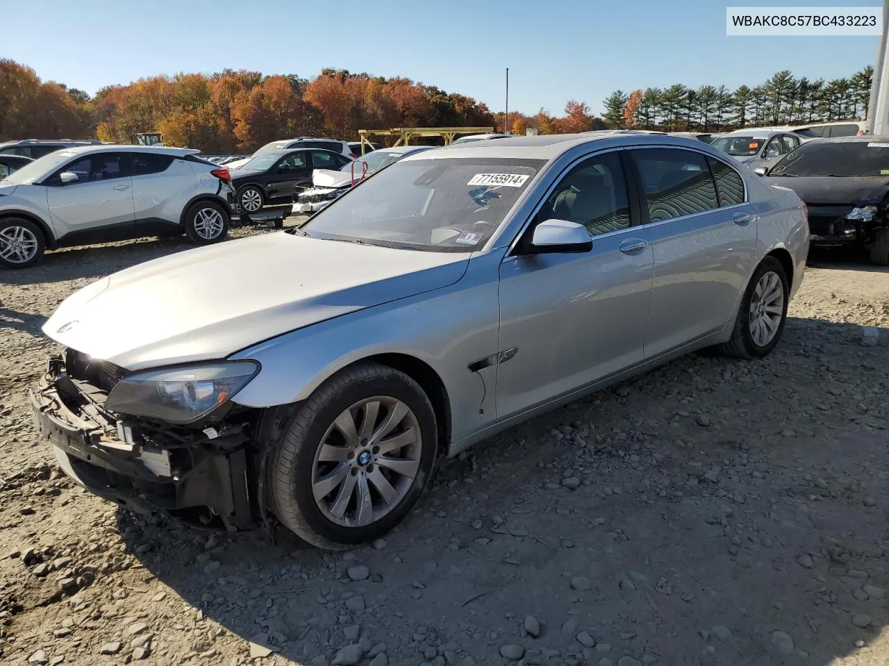 2011 BMW 750 Lxi VIN: WBAKC8C57BC433223 Lot: 77155914