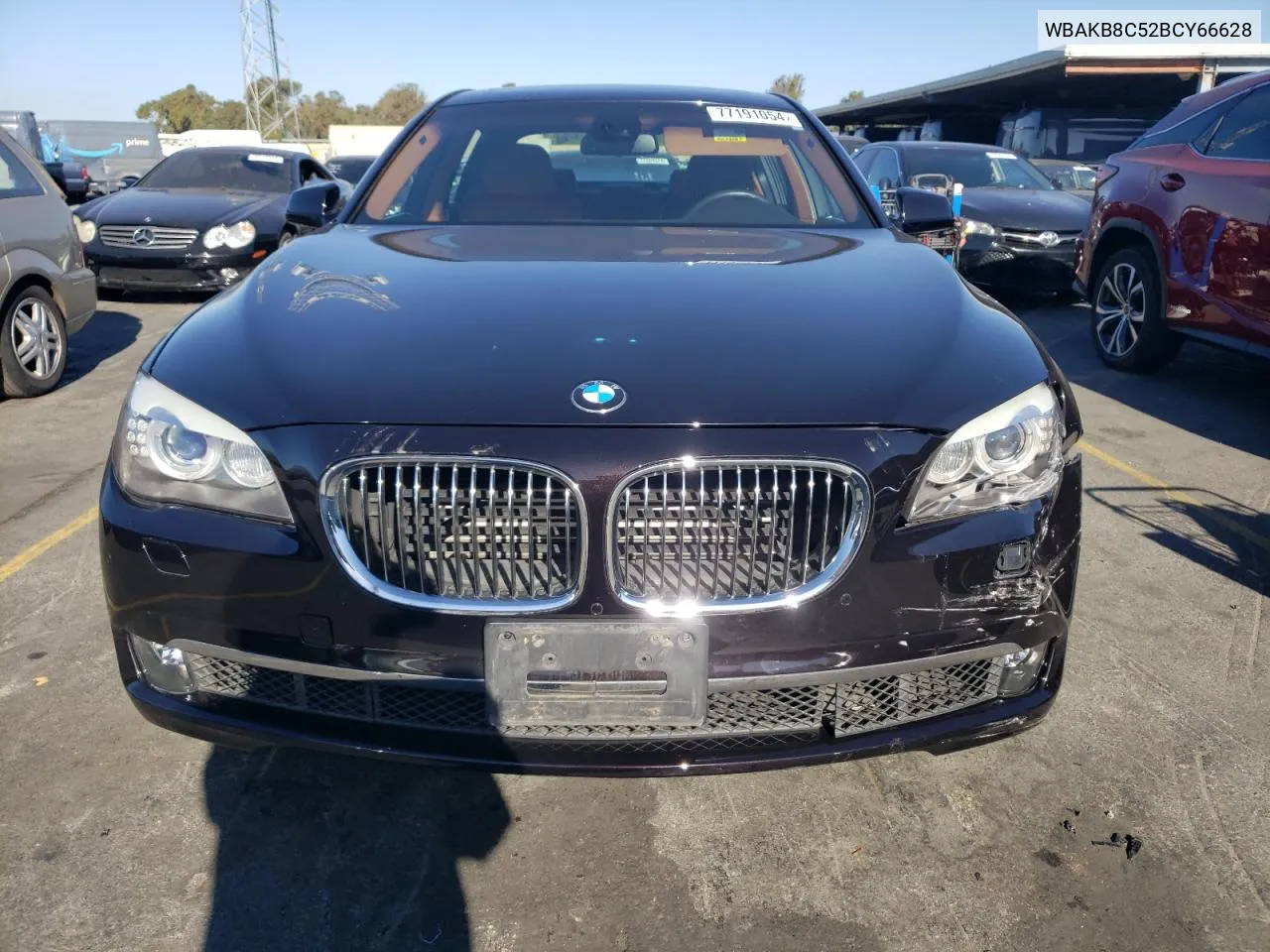 2011 BMW 750 Li VIN: WBAKB8C52BCY66628 Lot: 77191054