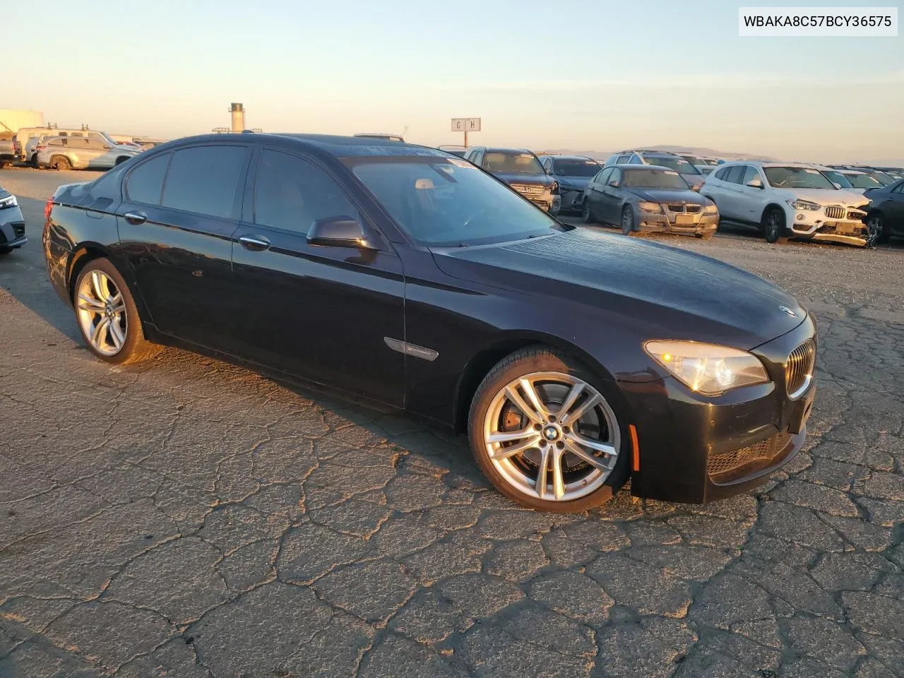 2011 BMW 750 I VIN: WBAKA8C57BCY36575 Lot: 77526024