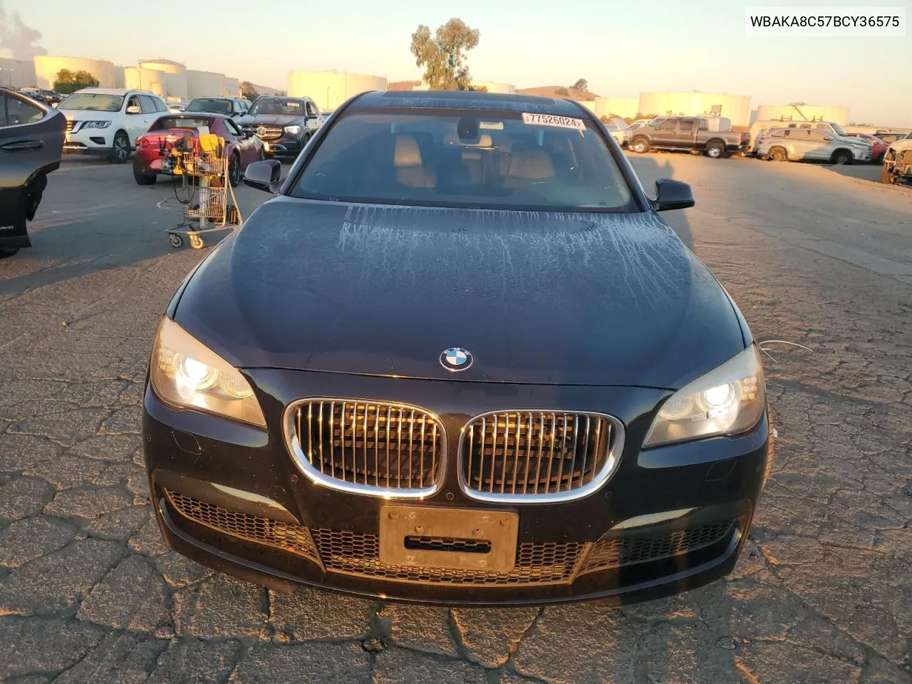 2011 BMW 750 I VIN: WBAKA8C57BCY36575 Lot: 77526024