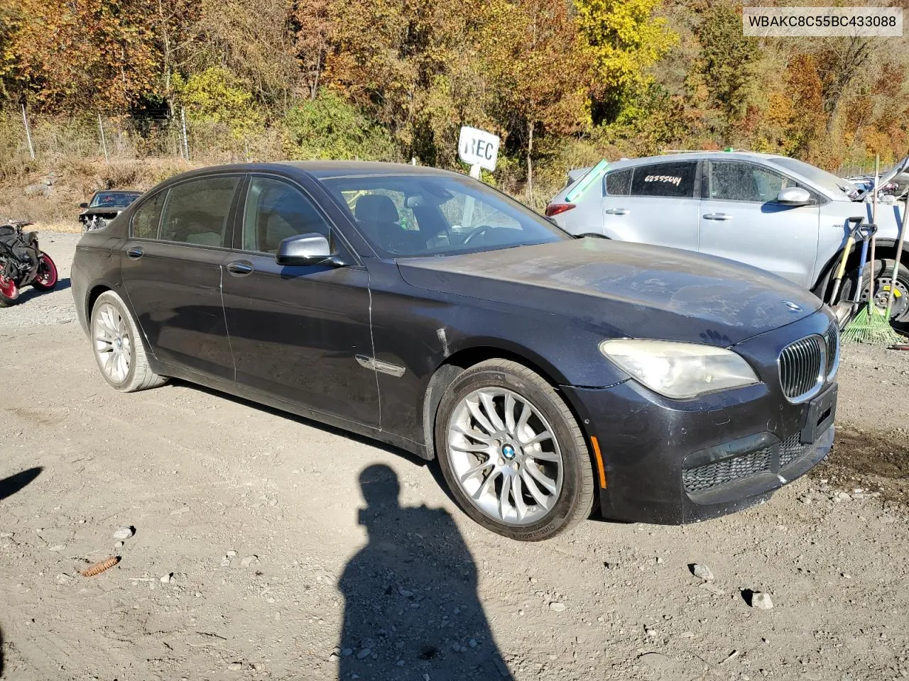 2011 BMW 750 Lxi VIN: WBAKC8C55BC433088 Lot: 77695864