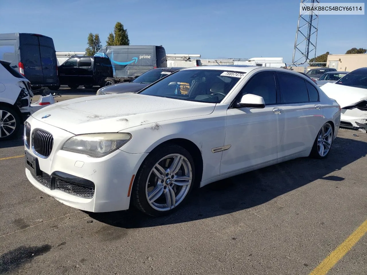 2011 BMW 750 Li VIN: WBAKB8C54BCY66114 Lot: 78857474