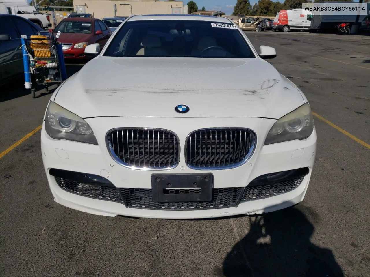 2011 BMW 750 Li VIN: WBAKB8C54BCY66114 Lot: 78857474