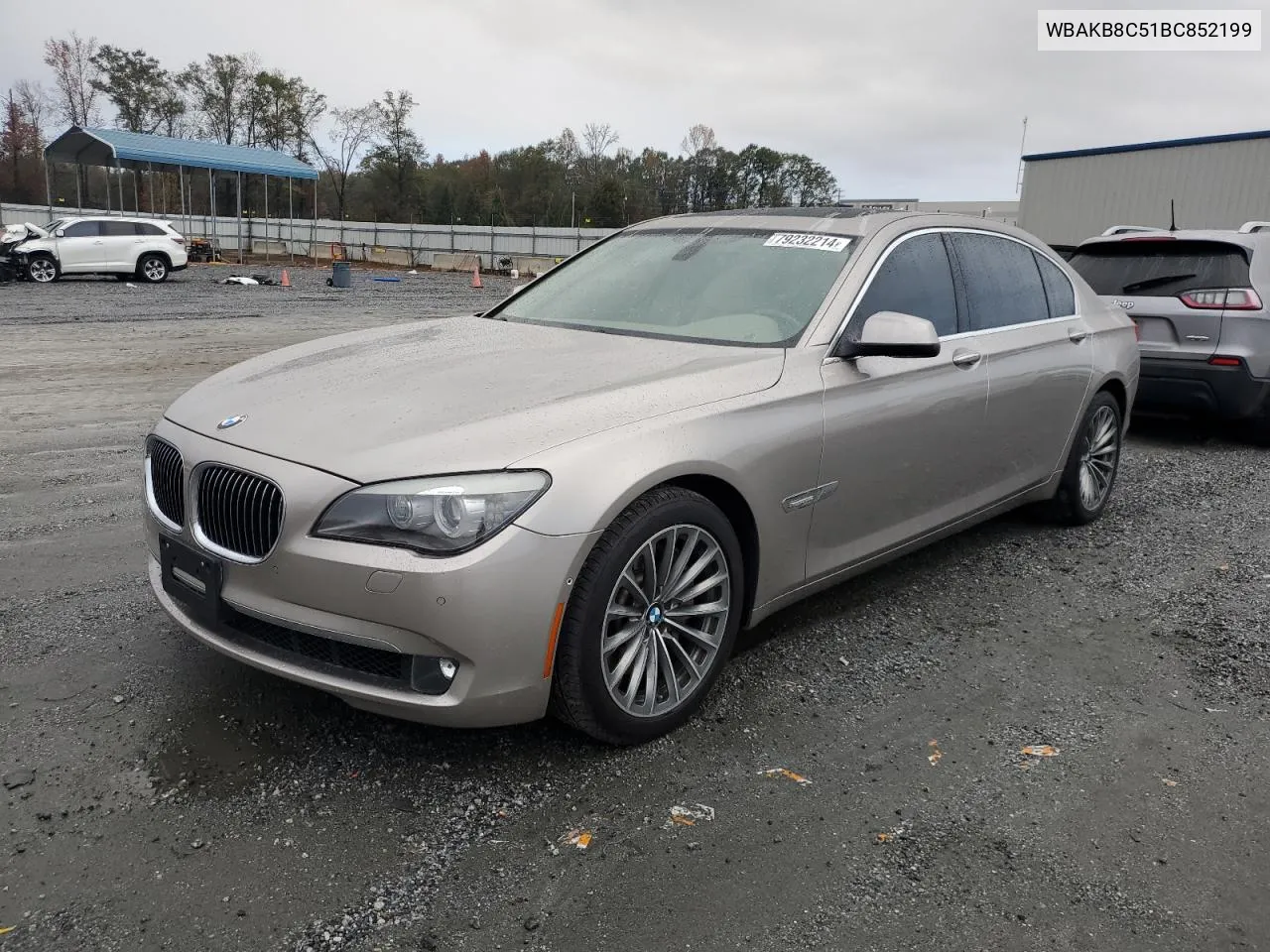 2011 BMW 750 Li VIN: WBAKB8C51BC852199 Lot: 79232214