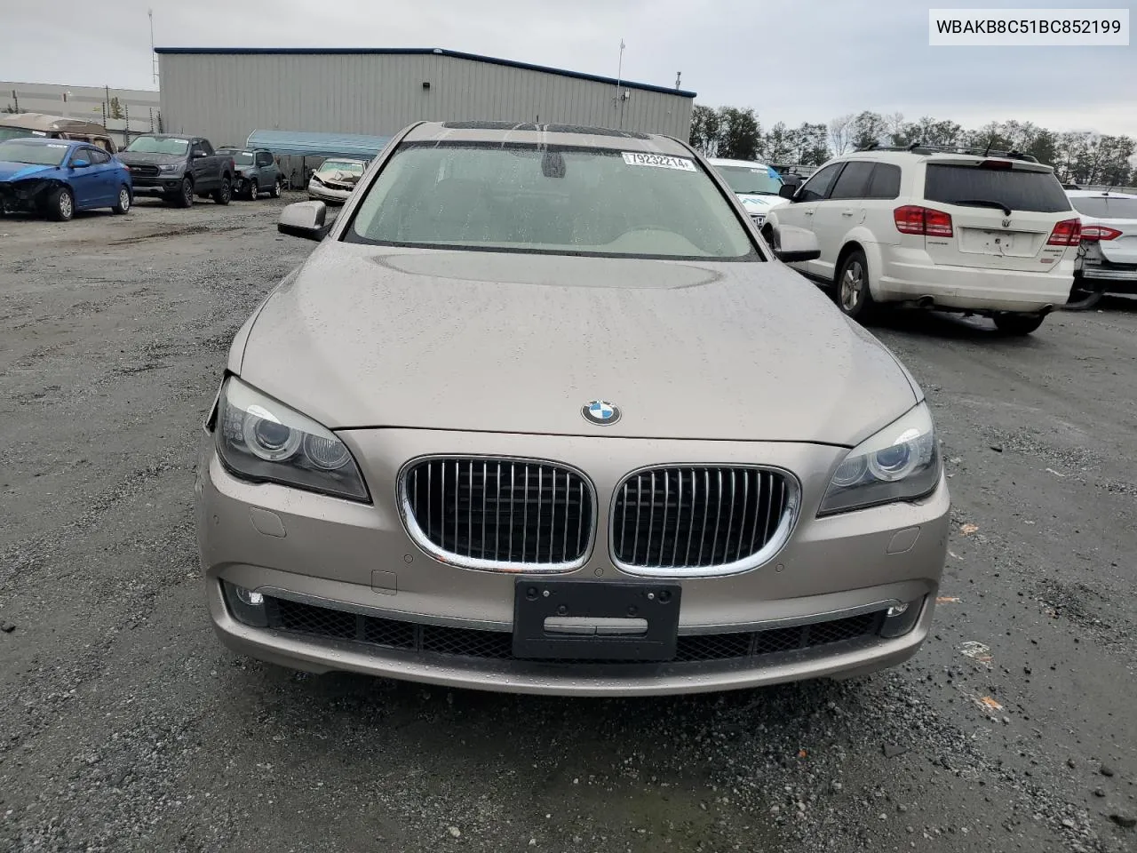 2011 BMW 750 Li VIN: WBAKB8C51BC852199 Lot: 79232214