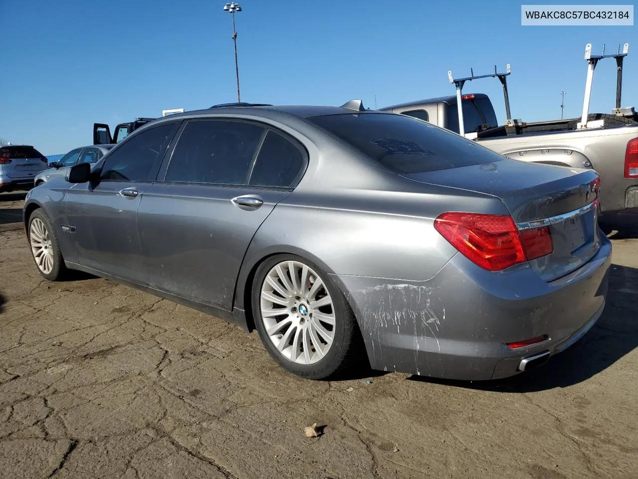 2011 BMW 750 Lxi VIN: WBAKC8C57BC432184 Lot: 79508904