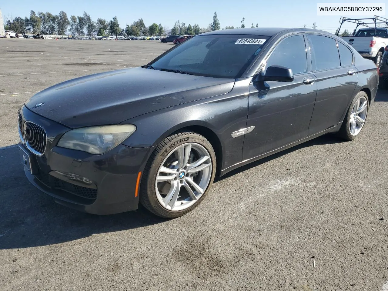 2011 BMW 750 I VIN: WBAKA8C58BCY37296 Lot: 80540904