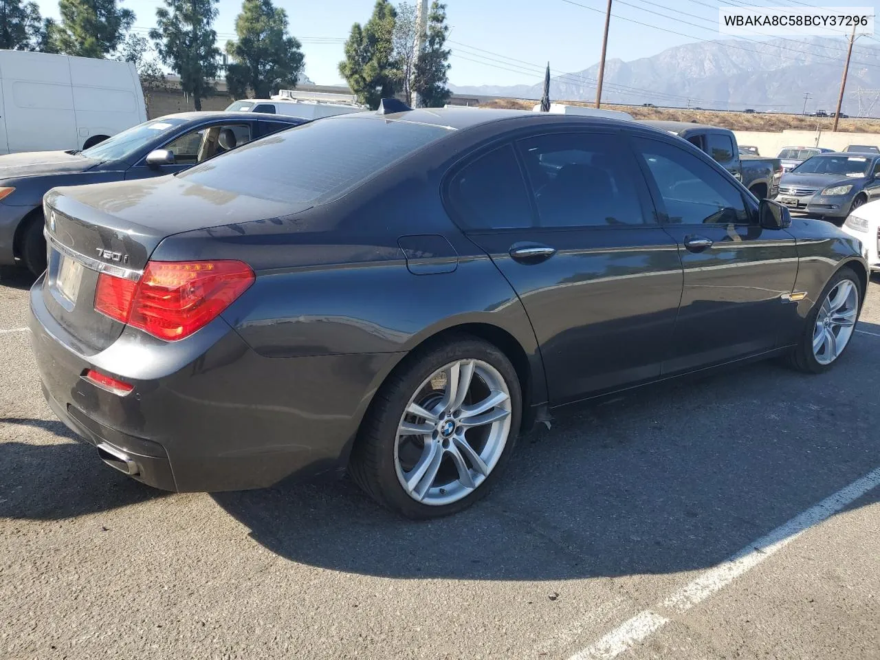 2011 BMW 750 I VIN: WBAKA8C58BCY37296 Lot: 80540904