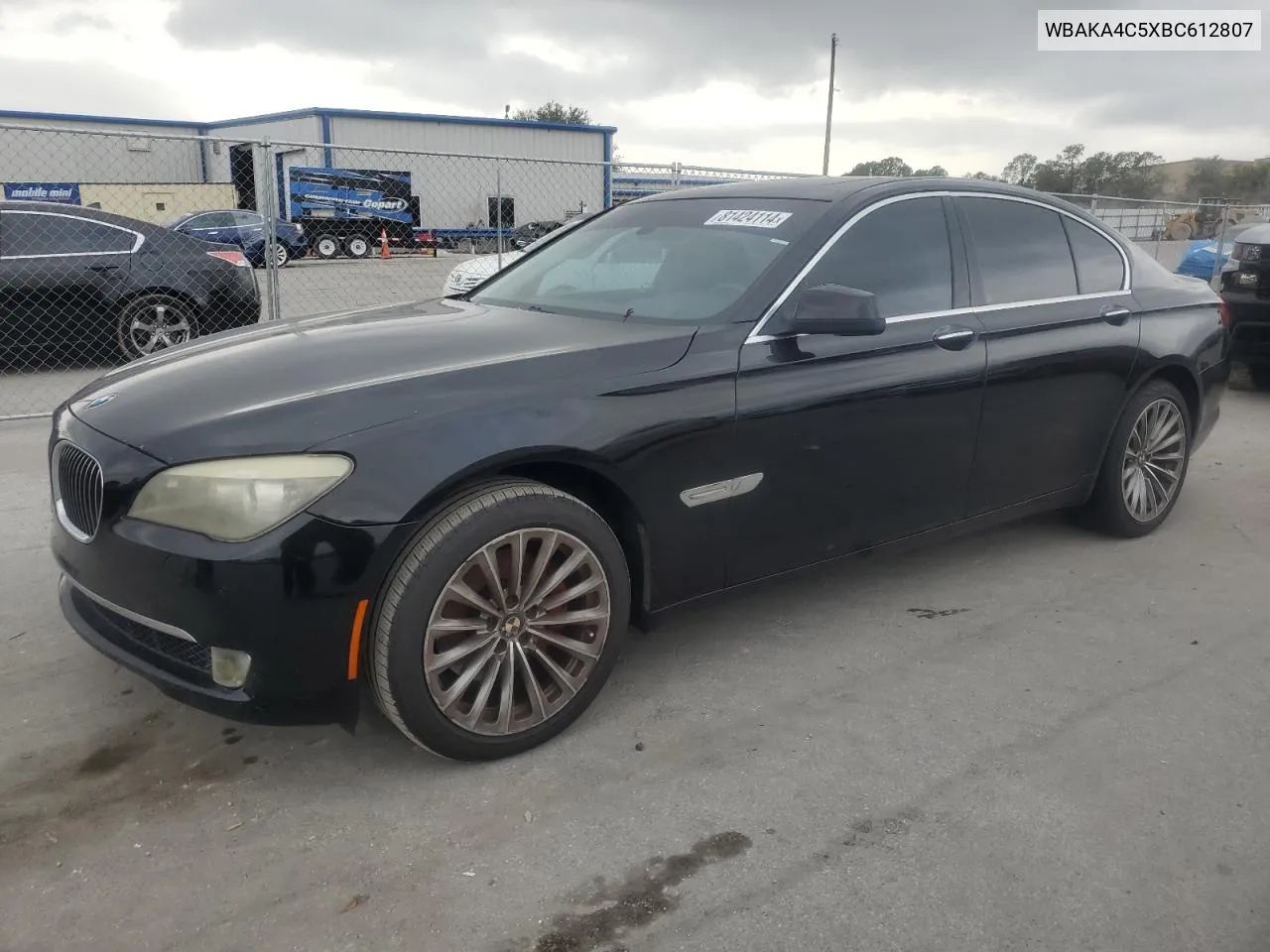 2011 BMW 740 I VIN: WBAKA4C5XBC612807 Lot: 81424114