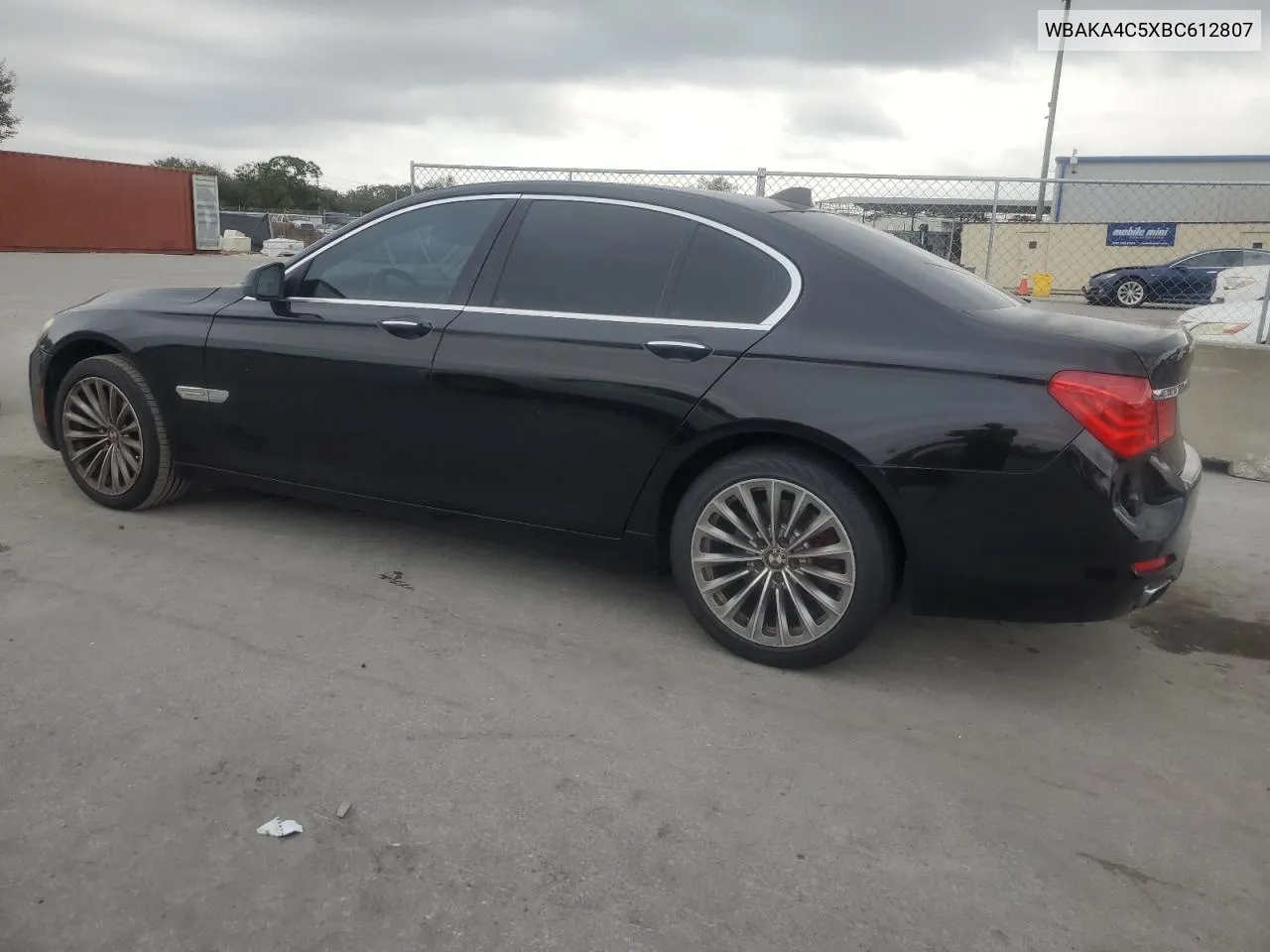 2011 BMW 740 I VIN: WBAKA4C5XBC612807 Lot: 81424114