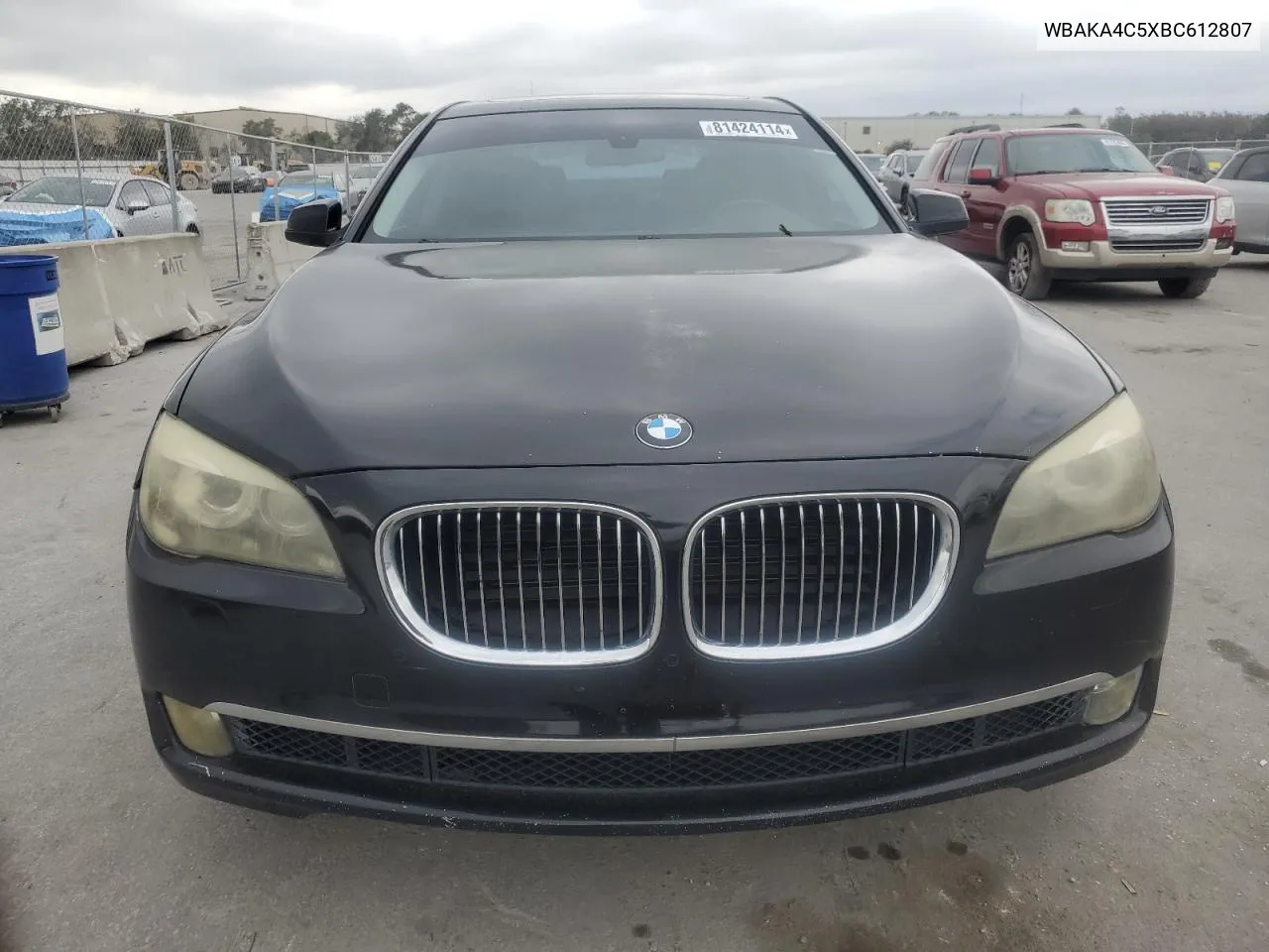 2011 BMW 740 I VIN: WBAKA4C5XBC612807 Lot: 81424114