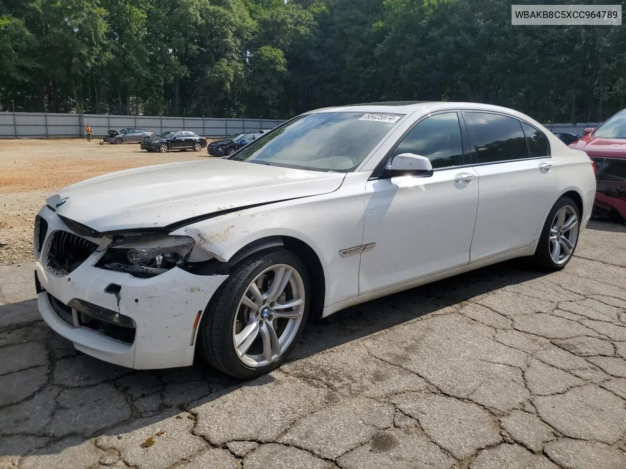 2012 BMW 750 Li VIN: WBAKB8C5XCC964789 Lot: 58425974