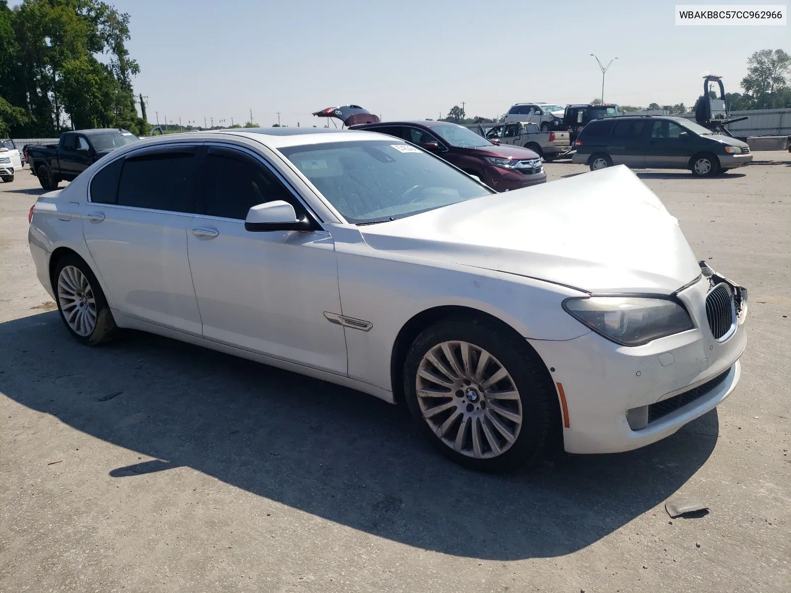 2012 BMW 750 Li VIN: WBAKB8C57CC962966 Lot: 67453434