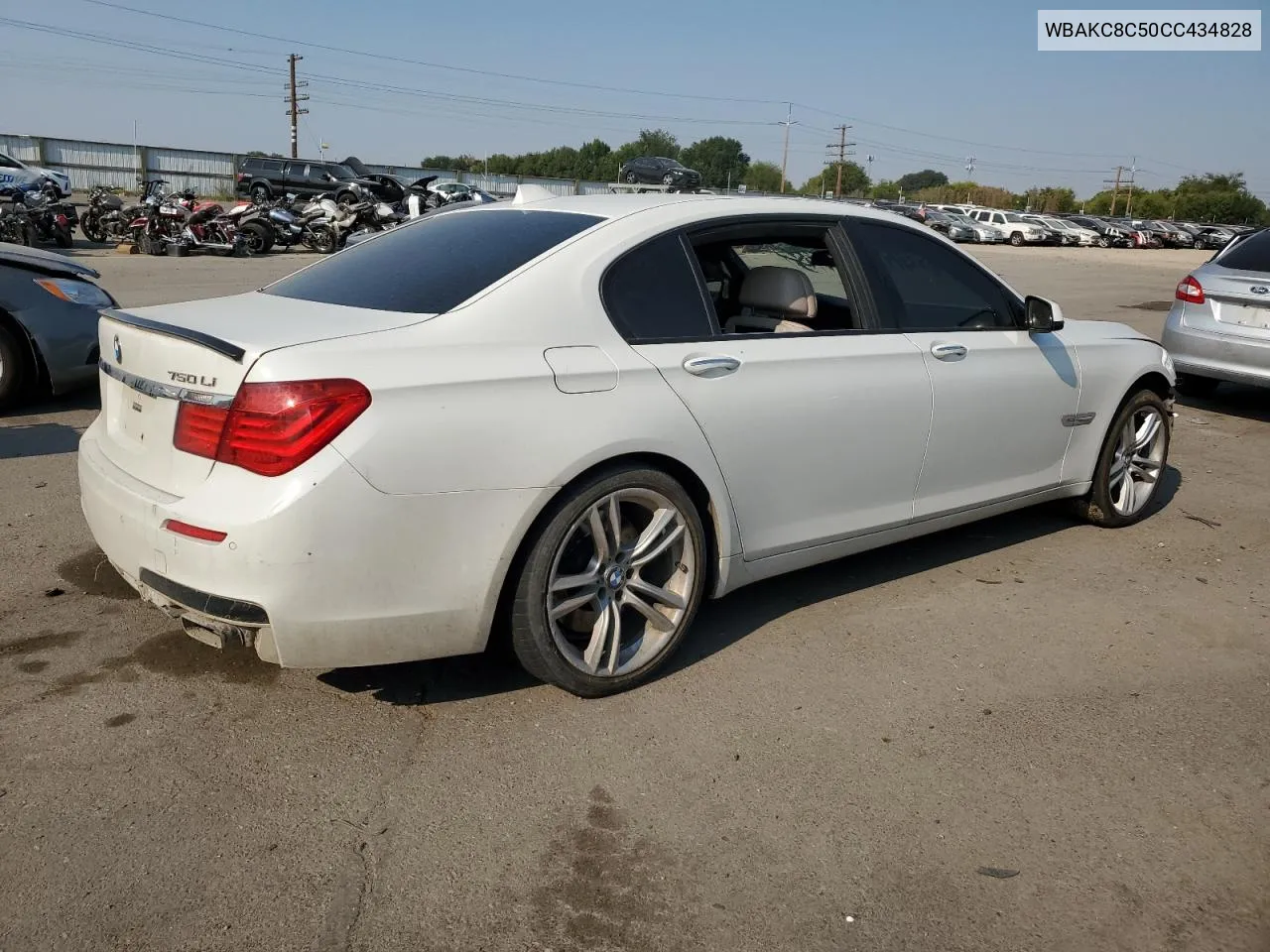 2012 BMW 750 Lxi VIN: WBAKC8C50CC434828 Lot: 69664424