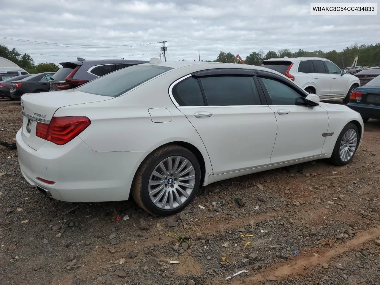 2012 BMW 750 Lxi VIN: WBAKC8C54CC434833 Lot: 69899284