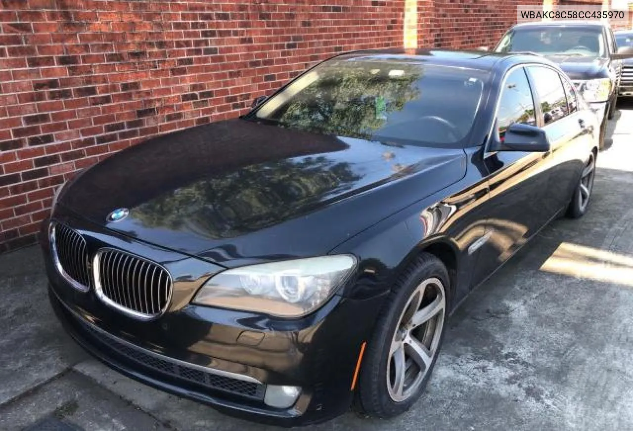 2012 BMW 750 Lxi VIN: WBAKC8C58CC435970 Lot: 70643754