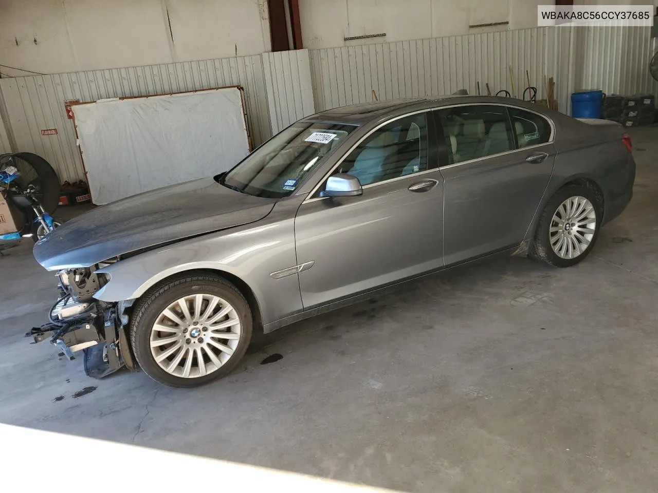 2012 BMW 750 I VIN: WBAKA8C56CCY37685 Lot: 71722584