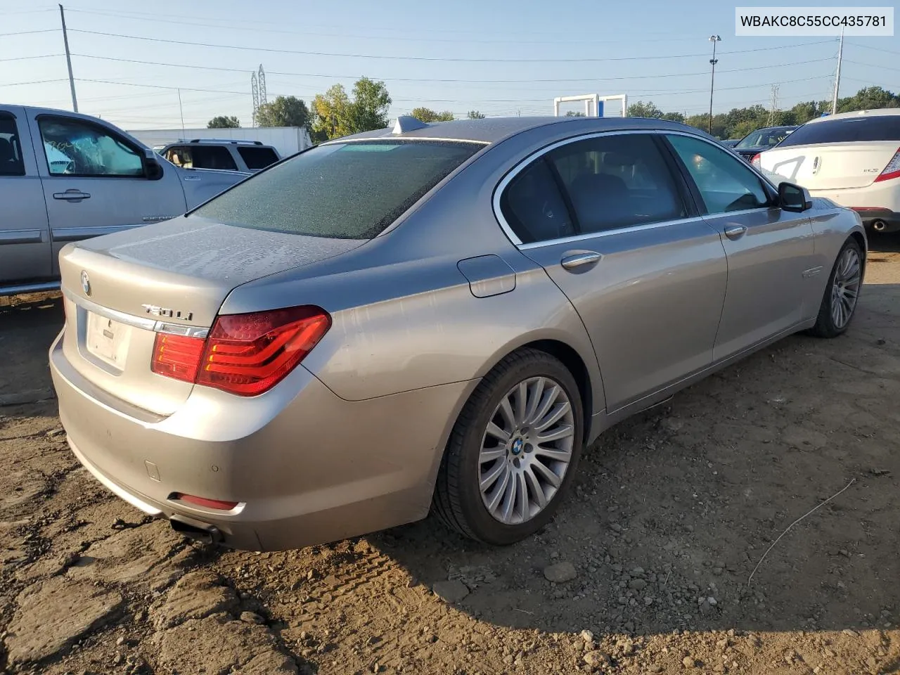 2012 BMW 750 Lxi VIN: WBAKC8C55CC435781 Lot: 71801054