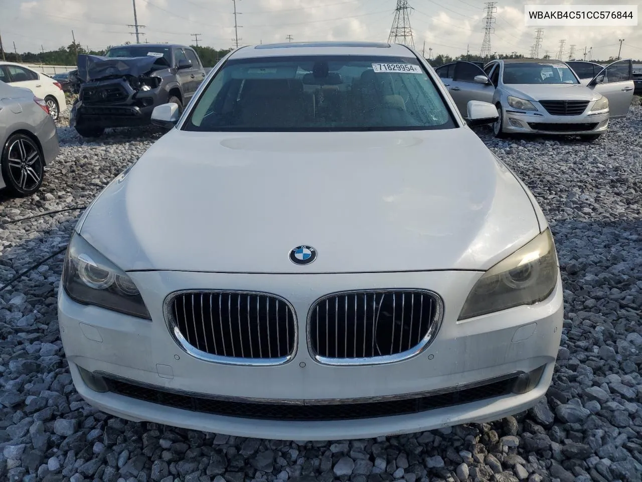 2012 BMW 740 Li VIN: WBAKB4C51CC576844 Lot: 71829954