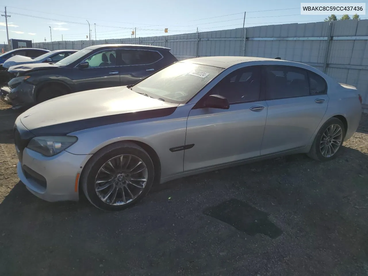 2012 BMW 750 Lxi VIN: WBAKC8C59CC437436 Lot: 72080024