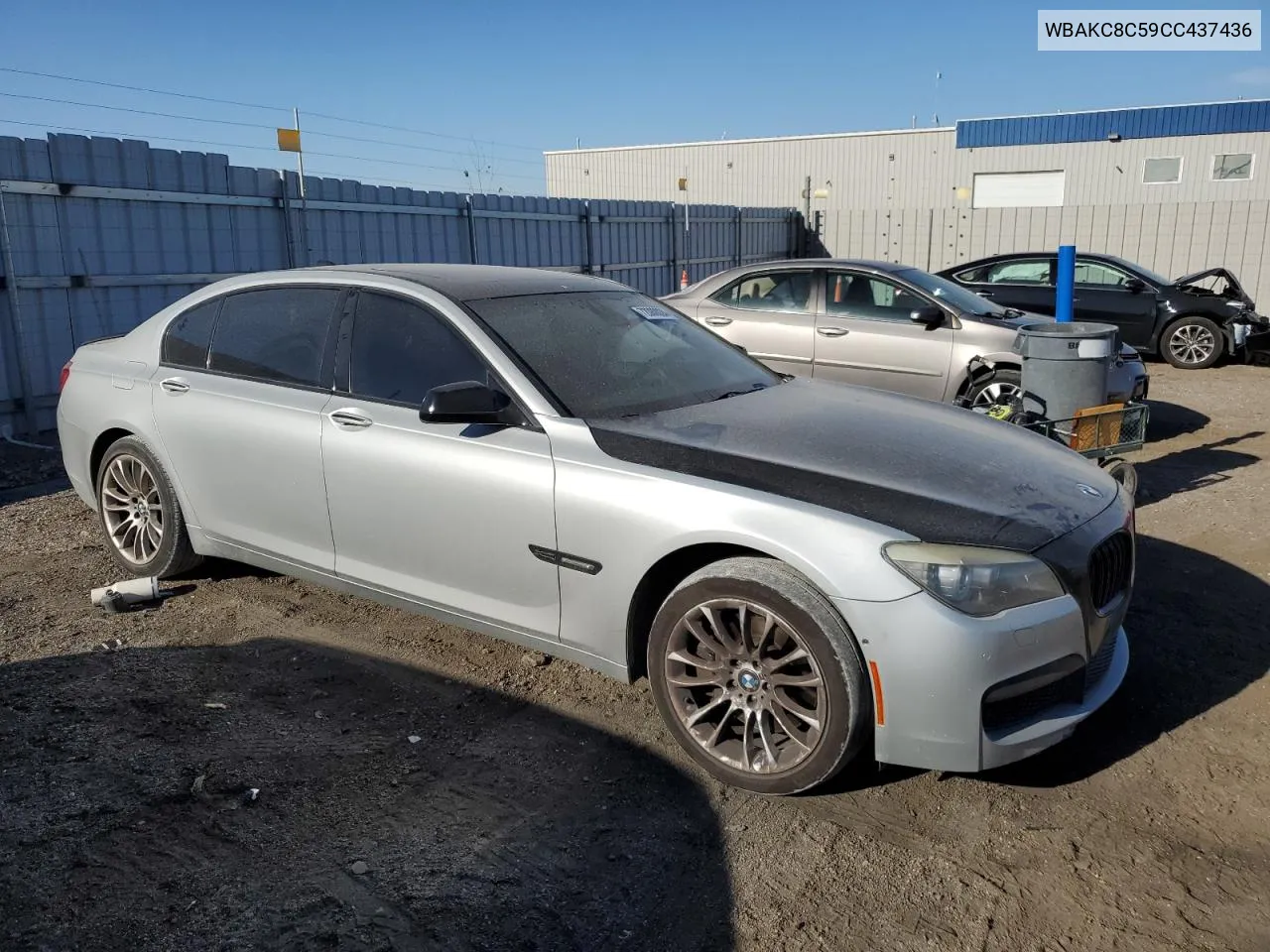 2012 BMW 750 Lxi VIN: WBAKC8C59CC437436 Lot: 72080024